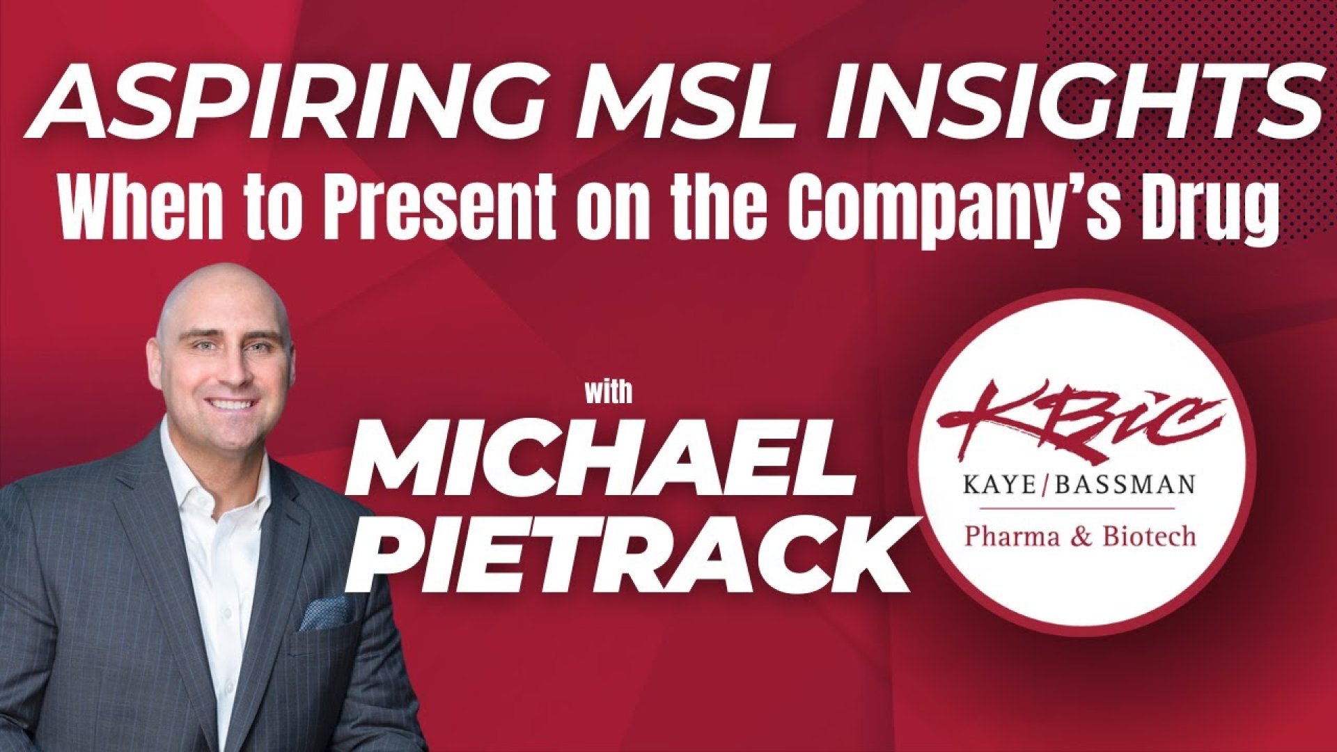 Aspiring MSL Insight: When to Present on the Interviewing Company's Product